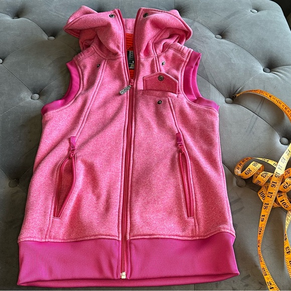 Burton Women's Dryride Hooded Vest in Pink Size Small - Picture 8 of 9